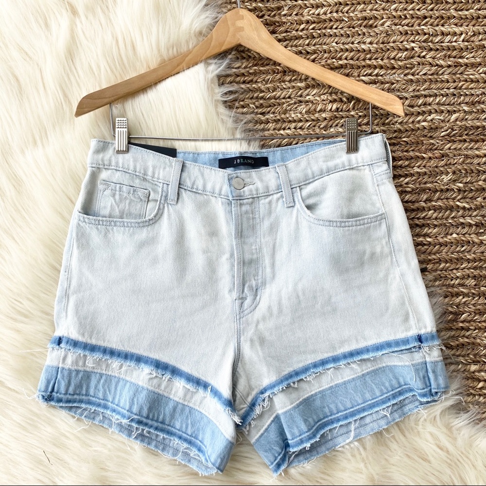 J BRAND womens cut off distressed denim short